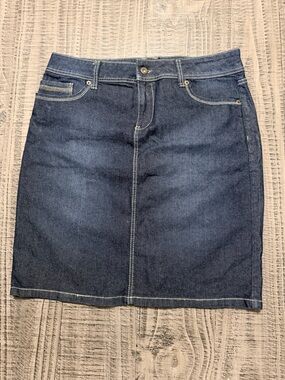 Bandolino Men's Straight Leg Dark Blue Denim Jeans